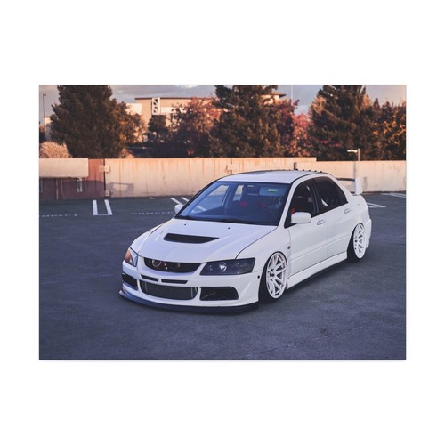 Mitsubishi Evo 8 High Resolution Museum Quality Horizontal Canvas Print #002 - Picture 3 of 10
