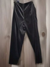 Vintage Burberry 80's - 90's gray velveteen Womens pants 24" waist Modern 0 GUC