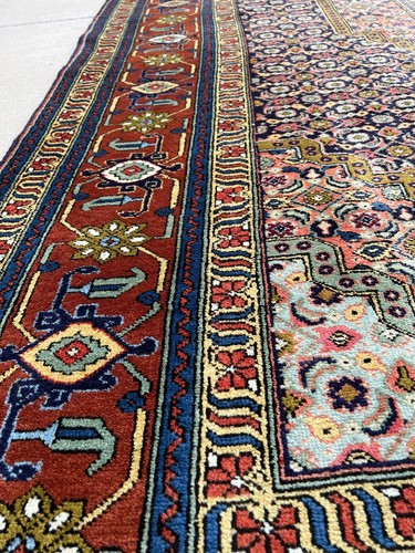 Sale Fine Navy Blue Pink Genuine Hand Knotted Area Rug Carpet 6’6”x9’9”,#2811 - Picture 9 of 15