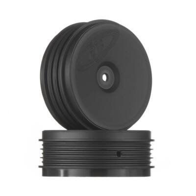 NEW DeRacing Speedline Plus Buggy Wheels / Rims Front Black B5/RB ( 2 )