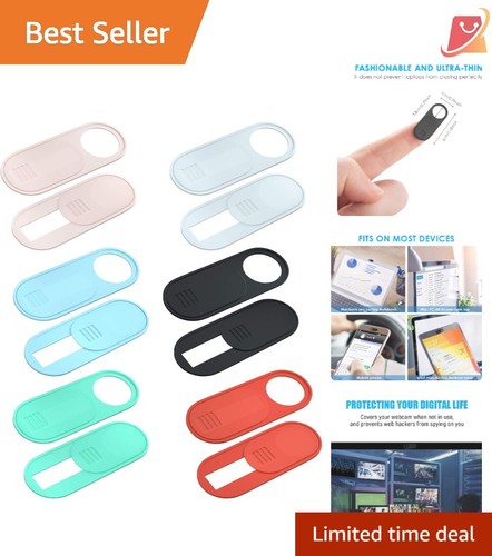 Camera Cover Slide, Ultra-Thin, 12-Pack, Privacy Protection for Laptops & Tab...