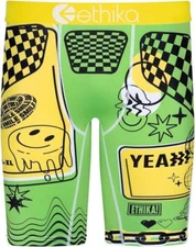 Ethika the Staple ANYO Lime Green Yellow "YEA BUY ME" Long Boxers Men's NIP