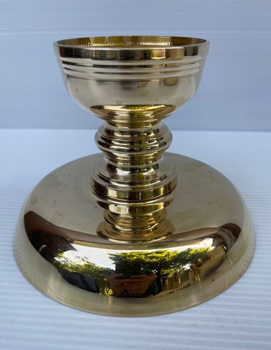 Vintage Style Thai Brass Handmade Bowl & Supporting Stand with Ladle Handmade - Picture 17 of 24