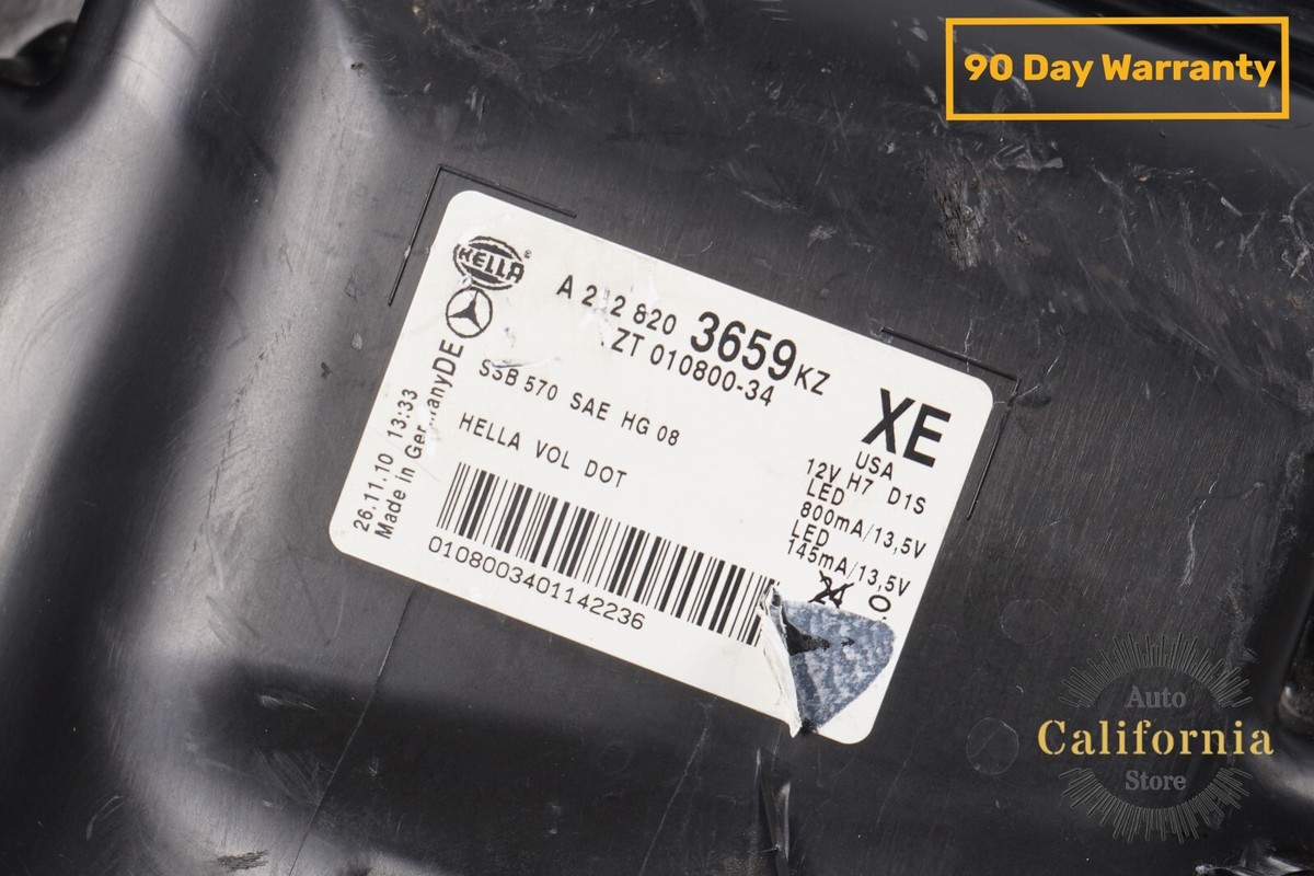 10-13 Mercedes W212 E63 AMG Front Right Passenger Xenon Headlight 