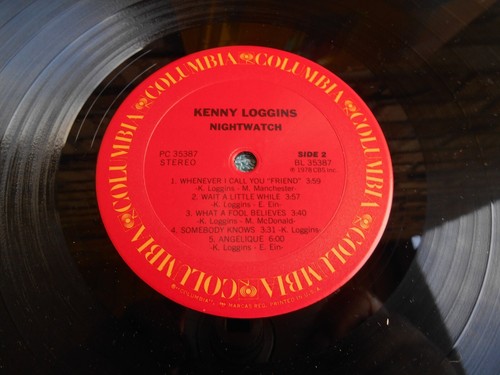 KENNY LOGGINS - NIGHTWATCH 1978 LP VINYL RECORD ALBUM COLUMBIA - Imagen 9 de 13