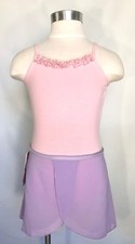 MONDOR Chiffon Wrap Tie Ballet Skirt, Lilac, Youth Jr Small, NWD