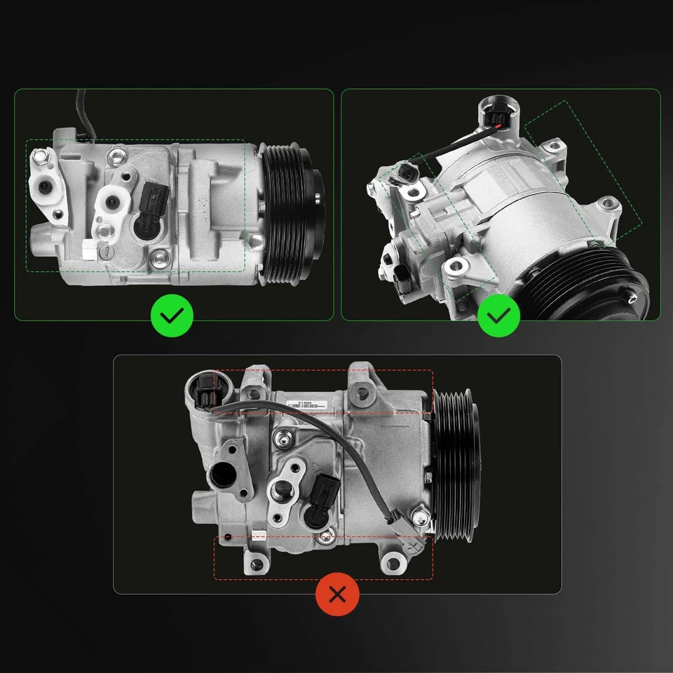 Compresor de CA con compresor TSE14C para Subaru Outback Legacy 2010-2019 Impreza Foto 2 de 4
