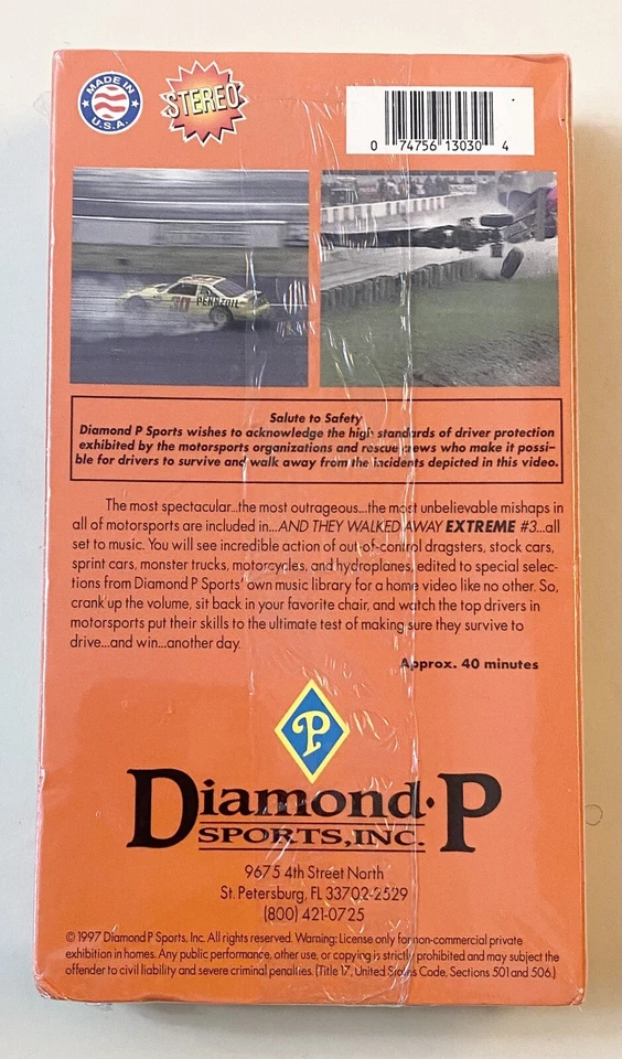 And They Walked Away Extreme 3 VHS NEW SEALED - Image 2 of 2