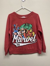 Sudadera Marvel Mujer’s Grande Rojo Superhéroes 39 Spiderman Hulk Hero’s Crew