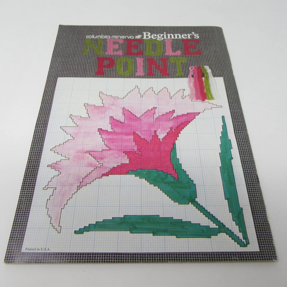 1974 Vintage Columbia-Minerva Beginner's Needlepoint Book #207 Margaret Boyles - Image 2 of 2