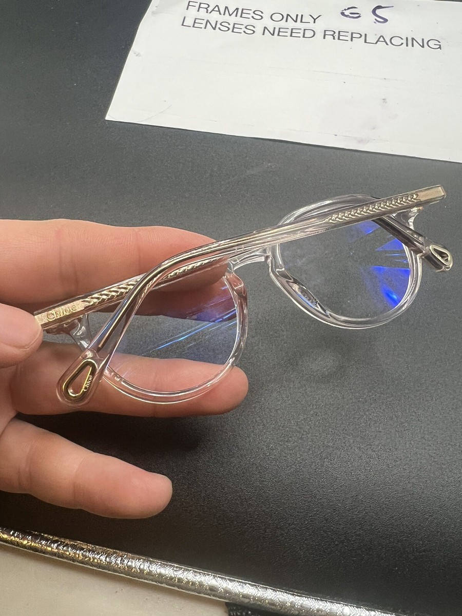 chloe transparent glasses
