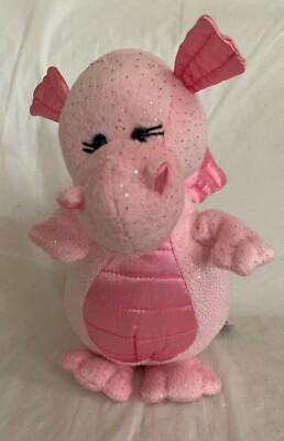 GANZ Webkinz Glitzy Dragon HM616 Pink Plush No Code for sale