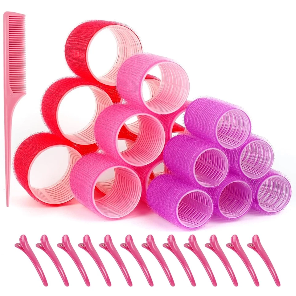 Lockenwickler, Locken ohne hitze, 33PCS Selbsthaftend Locken Set Groß für L - Bild 3 von 4