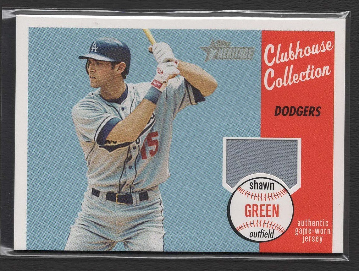 2003 Topps Heritage Clubhouse Collection *** SHAWN GREEN  Jersey Relic CC-SG