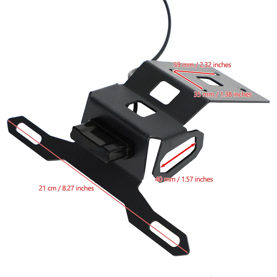 License Plate Holder Frame Bracket fit for KAWASAKI Z1000SX 2020-2021 Foto 3 de 4