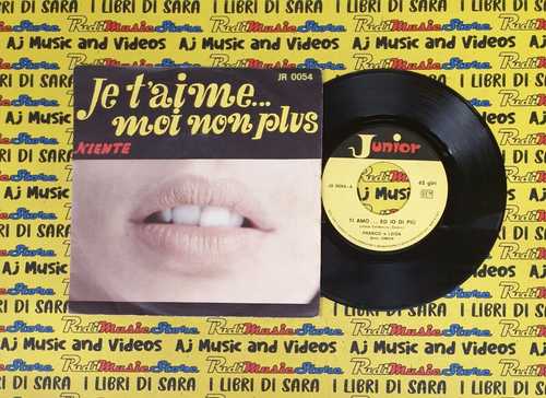 LP 45 7'' ORCHESTRA JUNIOR FRANCO E LEIDA Ti amo ed io di piu GIONCHETTA Niente - Picture 1 of 2