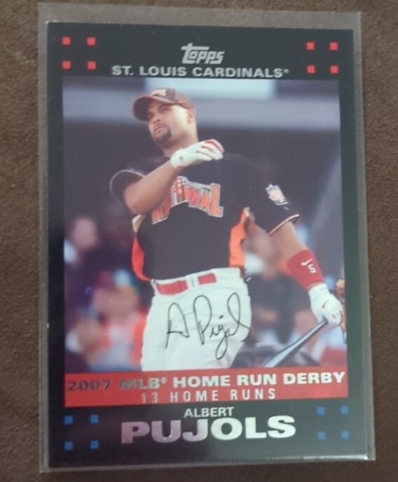 2007 Topps Albert Pujols #UH 289 Home Run Derby St Louis Cardinals