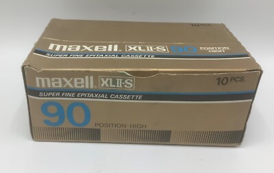 Maxell XL II-S 90 -1980 High Super Fine Cassette Tape- BOX ONLY