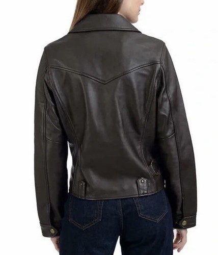Frye Women's Leather Biker Jacket # X-Small - Bild 3 von 10