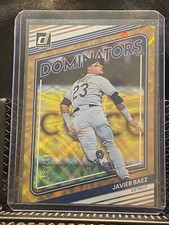 Javier Baez 2022 Donruss Dominators  #'d/999 #3 Tigers