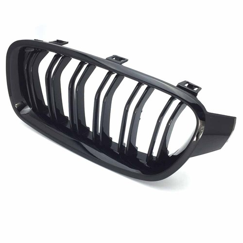 Front Kidney Grill Grilles Gloss Black For BMW F30 F31 320i 328i 335i 2012-2019 - Picture 3 of 11