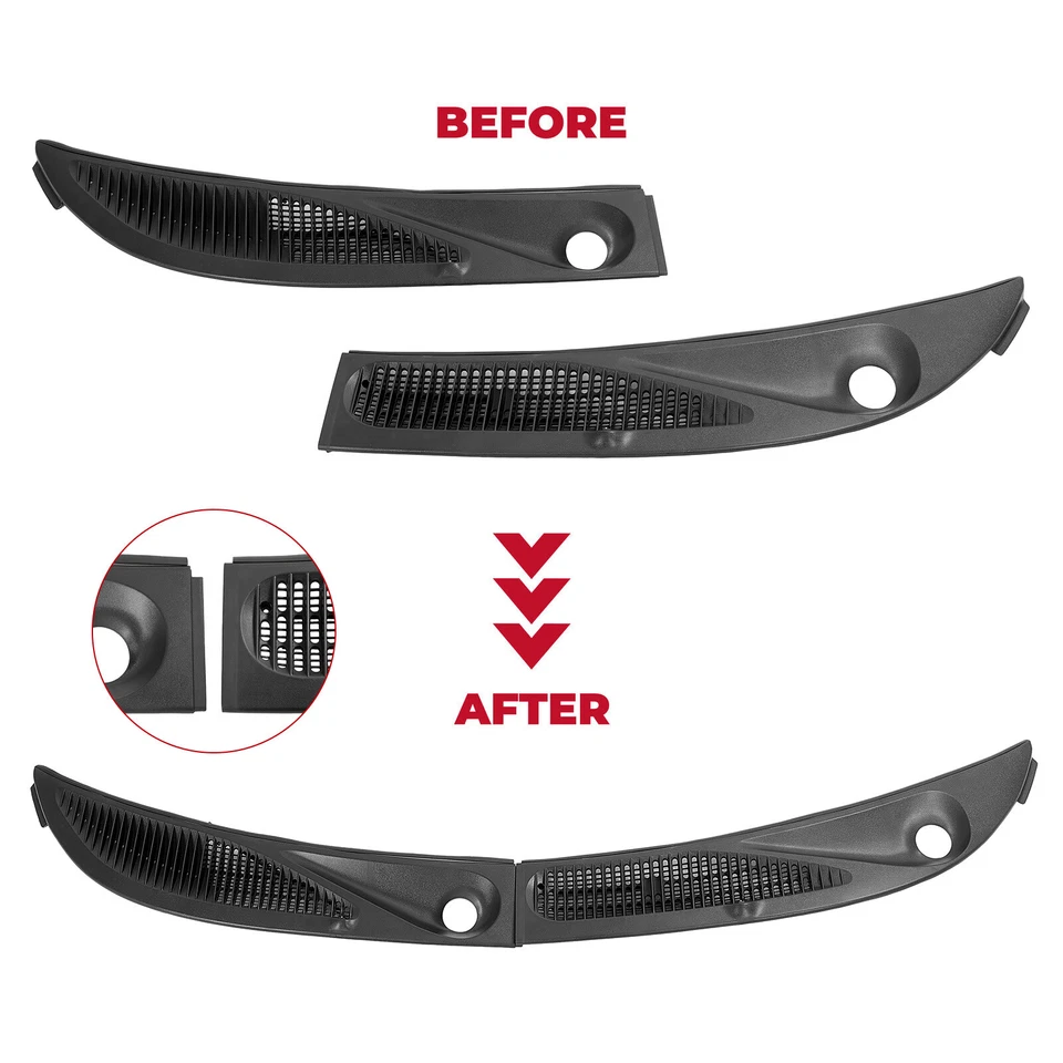 Windshield Wiper Cowl Grille Panel For Ford Explorer / Sport Trac XLT 1995-2005 - Image 3 of 4