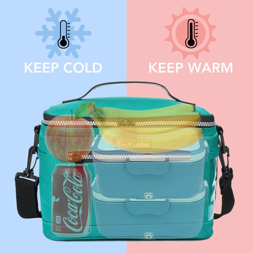Insulated Lunch Bag Adult Lunch Box for Work School Men Women Kids Leakproof - Picture 7 of 7
