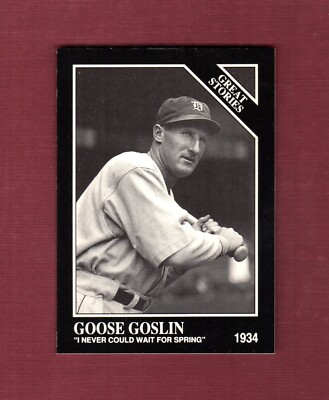 #520 PROTOTYPE: GOOSE GOSLIN, 1934 Tigers ~ 1992 Megacards Conlon Collection