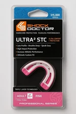 Sports Mouthguard Adult 11+ Pink – Shock Doctor Ultra2 STC Triple Layer