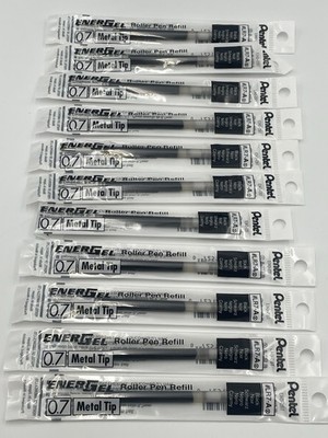 11 pack Pentel Energel Refill Ink LR7-A 0.7mm BLACK *NEW SEALED* No Box