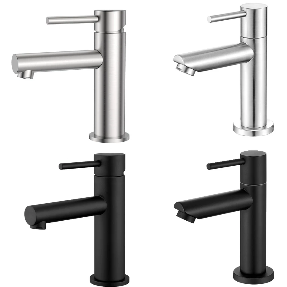 CECIPA MAX Waschtischarmatur Wasserhahn Waschbecken Bad Armatur Einhebelmischer Edelstahl