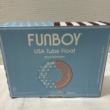 FUNBOY USA Inflatable Tube Pool Float Red, White, Blue 46