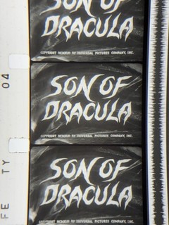 16mm Sound B/W Feature Son Of Dracula Lon Chaney Jr Horror Exc Orig 1943