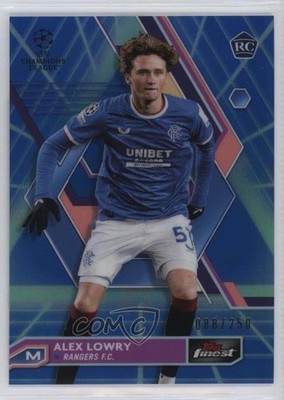 2022-23 Topps Finest UEFA Club Competitions /250 Alex Lowry #142 Rookie RC n0c