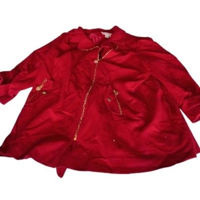 New With Tag Michael Kors Red Trench Coat Size 3X