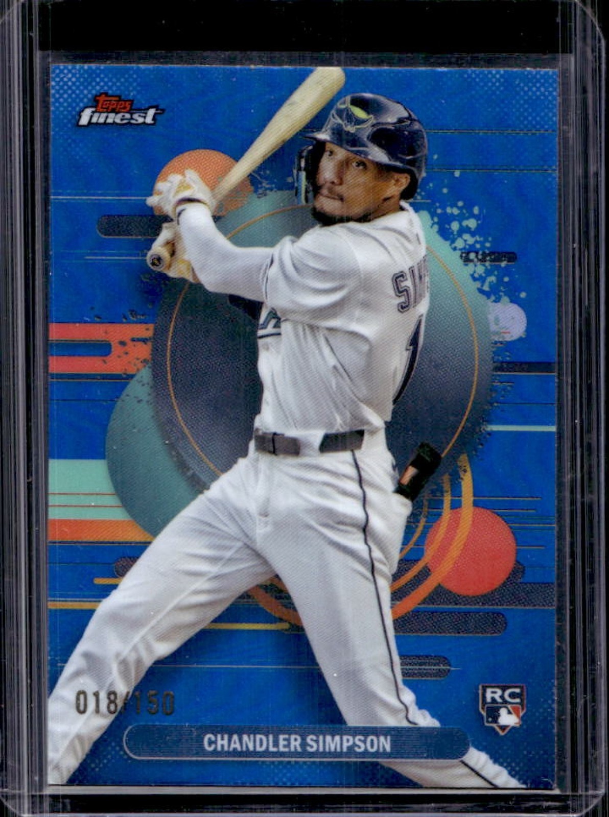2025 Finest Chandler Simpson Uncommon RC Blue Refractor #/150 Rays