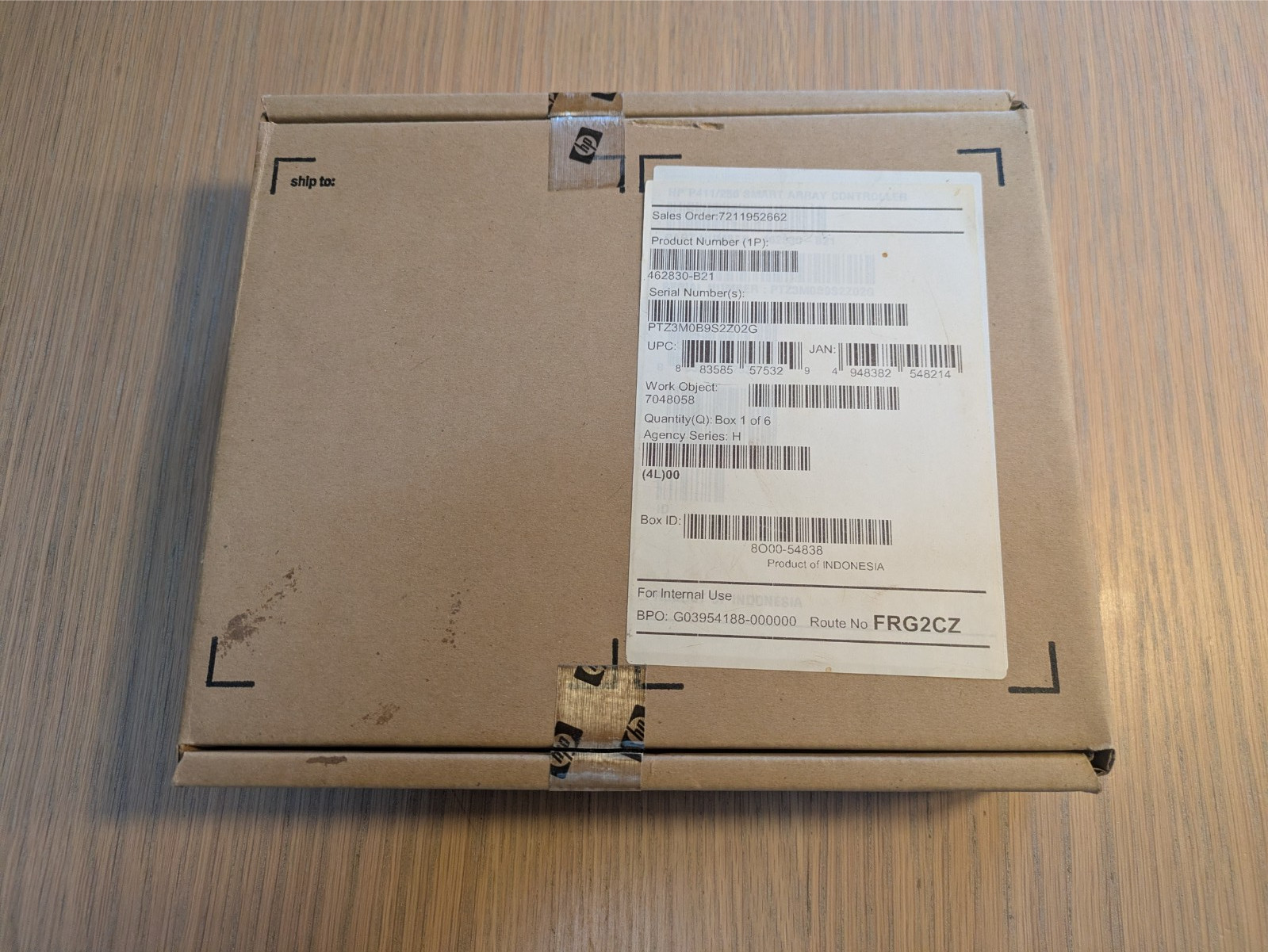 Contrôleur 572531-B21 HP P411 1GB Flash Cache PCIe 2.0 x8 SAS 3Gbps 462918-001
