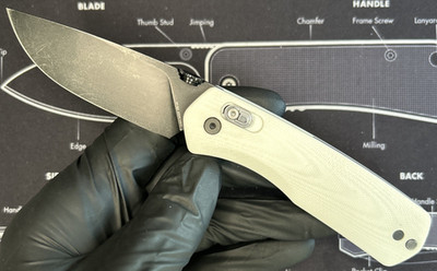The James Brand The Carter Knife Textured Ivory VG-10 VERY GOOD USED CONDITION