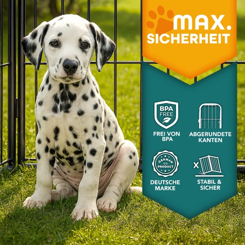 Welpenlaufstall Tierlaufstall Welpenauslauf Freigehege Hunde Laufstall 8 eckig - Bild 7 von 8
