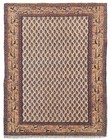 Rare Hand Knotted Vintage Badam Gul Mir Wool Area Rug 4.2 x 2.4 Ft — photo 1