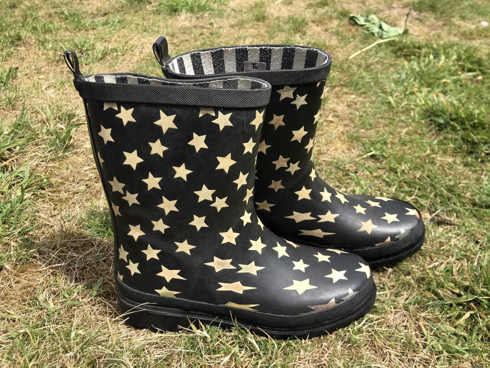 Kids Girls Boys Wellies Water Boots TU Sainsburys Pink Mermaids-4 & Blue Stars-3 image 9