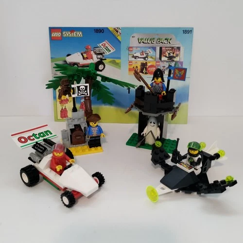 Vintage Lego 1891 -Value Pack- Complete w/ Manual -Castle, Pirates, Space, City