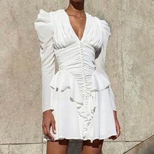 Misha Collection Jia Dress White Size 4