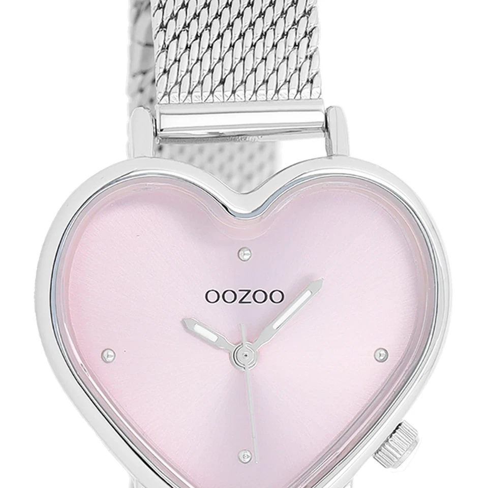 Oozoo Orologio da Polso da Donna Oozoo Timepieces Analogico Metallo Argento - Immagine 2 di 3