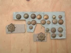 Genuine WW1 Military Buttons and Badges from Dardanelles, Gallipoli & France.