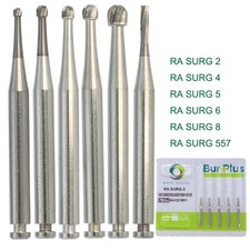 Wave Dental Carbide Surgical Bur Latch RA SURG Burs 26mm Round Straight Fissure