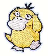 Pokemon PSYDUCK- Embroidered Iron-On/Sew Patch
