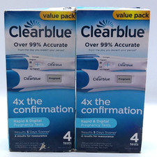 2PK- Clearblue Rapid Digital Pregnancy Test, 8 Total Test, Exp. 3/27
