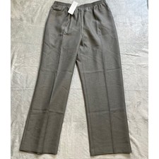 Alfred Dunner Pants 14 NWT Classics Pull On Proportioned Medium Gray