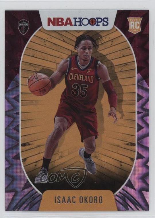 2020-21 Panini NBA Hoops Purple Explosion Isaac Okoro #244 Rookie RC wq8